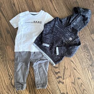 DKNY 3-piece boy set – 18 months